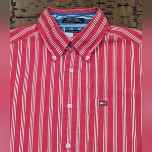 VTG- Tommy Hilfiger M Striped Button L/S Shirt